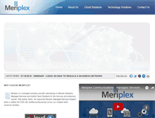 Tablet Screenshot of meriplex.com